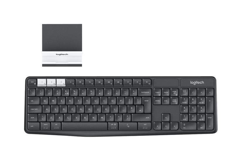 Logitech K375s Multi-device Tastatur Qwertz Tysk Grafit Off-white Indgangsudstyr