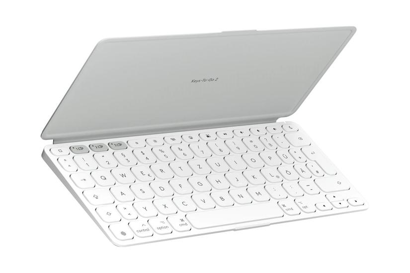 Logitech Keys-to-go For Ipad Tastatur Indbygget Cover Qwertz Tysk Bleg Grå Indgangsudstyr