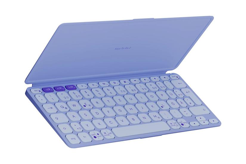 Logitech Keys-to-go Tastatur Indbygget Cover Qwertz Tysk Lilla Indgangsudstyr