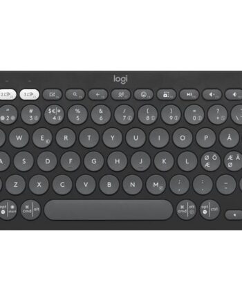 Logitech Pebble Keys   K380s Tastatur Qwerty Nordisk  Dansk Finsk Norsk Svensk  Tonal Grafit Indgangsudstyr