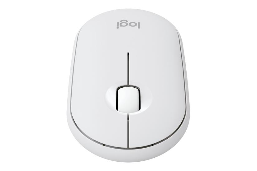 Logitech Pebble Mouse M350s Mus Bluetooth Le Tonalt Hvidt