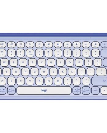 Logitech Pop Icon Keys Tastatur Qwerty Us International Lilla  Off White Indgangsudstyr