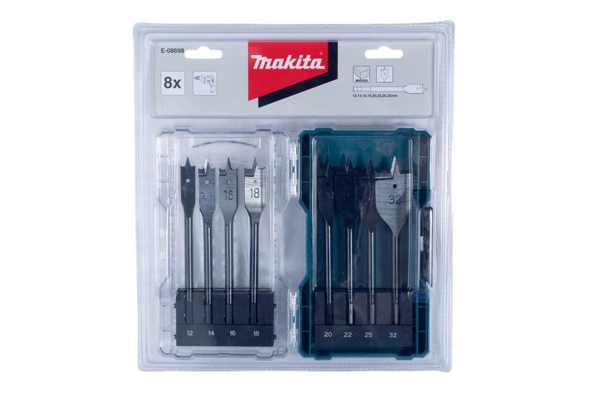 Makita Borebitsæt For Træ Krydsfiner Laminer Blødtræ Hardwood Stykker