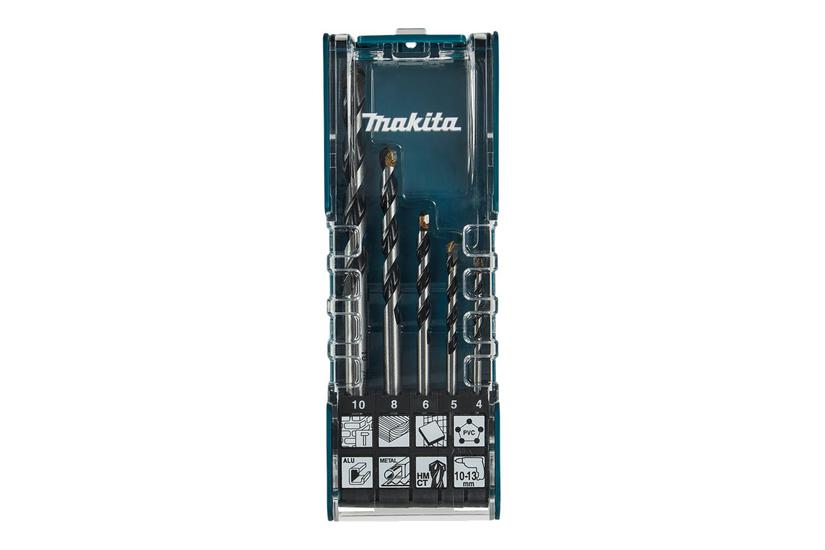 Makita Borebitsæt For Træ Plastik Aluminium Mursten Stå Ventileret Beton Gipsplade Fibercementtavler Keramisk Flise Quick-build Stone Lime Sandstone Stykker