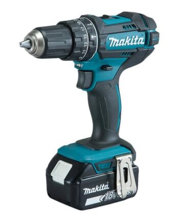 Makita Dhp482rfx9 Borehammerbor Skruemaskine Ledningfri   Batterier  Inkluderet Oplader
