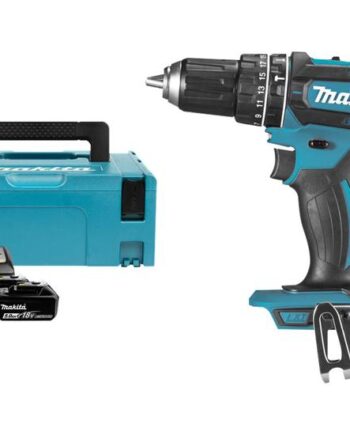Makita Dhp482rtj Hammerbor Skruemaskine Ledningfri  -hastigheders   Batterier  Inkluderet Oplader