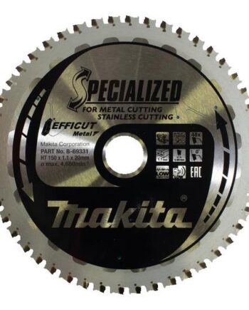 Makita Efficut Rundsavsklinge For Metal  Rustfrit Stål  Stå