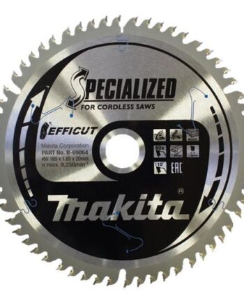 Makita Efficut Rundsavsklinge For Træ  Metal  Laminer  Medium Densitets Træfiberplade  Mdf