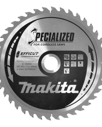 Makita Specialized Efficut Rundsavsklinge For Træ  Metal  Fiberforstærket Plastik