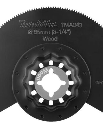 Makita Tma049 Segmentsavklinge For Træ  Plastik  Spånplade  Krydsfiner  Solidt Træ  Blødtræ  Hardwood  Plastikrør  Parket  Epoxyresin  Blød Plastik  Laminalgulv  Møbelpaneler