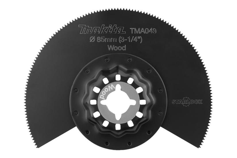 Makita Tma049 Segmentsavklinge For Træ Plastik Spånplade Krydsfiner Solidt Træ Blødtræ Hardwood Plastikrør Parket Epoxyresin Blød Plastik Laminalgulv Møbelpaneler