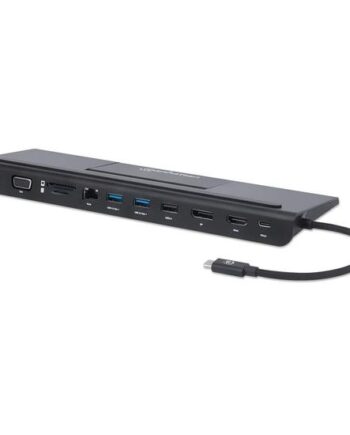 Manhattan 153478 Dockingstation Ledningsført Usb     Gen        Gen    Type-  Sort