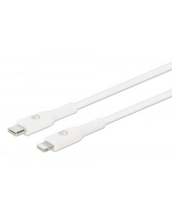 Manhattan 394512 Kabel Til Mobiltelefon Hvid     Usb   Lightning