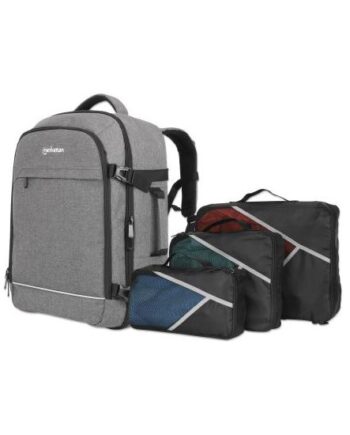 Manhattan 440370 Taske Og Etui Til Laptop 43   Cm  17    Rygsæk Grå