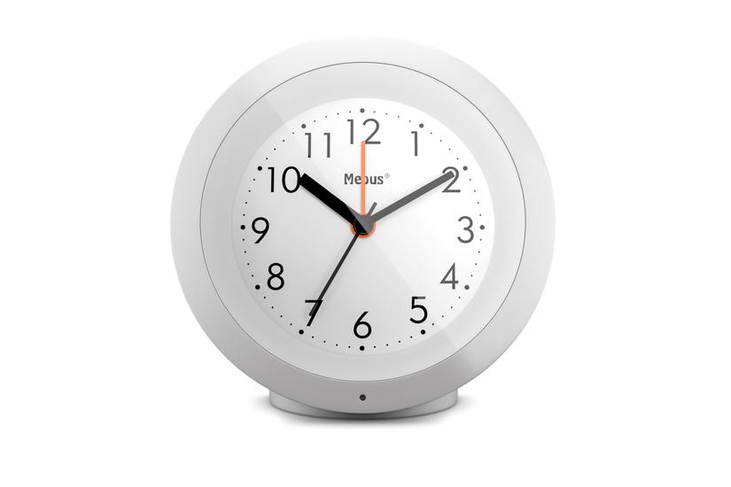 Mebus 25629 Vækkeur Quartz Alarmur Hvid