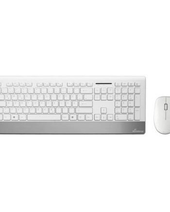 Mediarange Mros106 Highline Series Sæt Med Mus Og Tastatur Qwertz Sølvhvid Indgangsudstyr