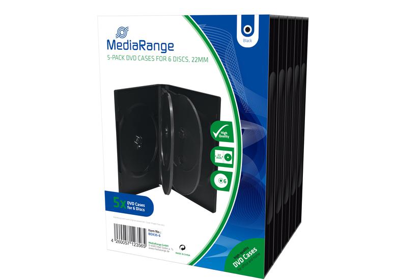 Mediarange Retail Pack 6er-dvd-box Cd-boks Til Lagring Af Dvd Er