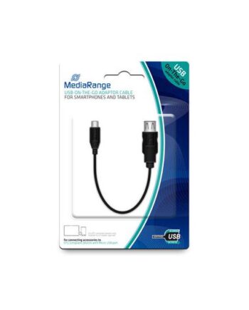 Mediarange Usb     On-the-go Adapterkabel 20cm Schwarz