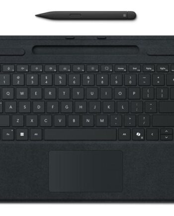 Microsoft Surface Pro Keyboard For Business Tastatur Med Penneopbevaring Med Accelerometer  Touchpad Qwerty Italiensk Sort Med Slim Pen Indgangsudstyr