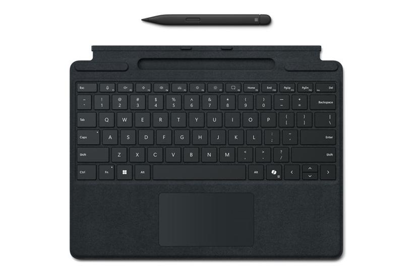 Microsoft Surface Pro Keyboard For Business Tastatur Med Penneopbevaring Med Accelerometer Touchpad Qwerty Italiensk Sort Med Slim Pen Indgangsudstyr