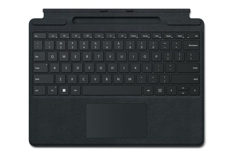 Microsoft Surface Pro Keyboard Tastatur Med Accelerometer Touchpad Surface Slim Pen Opbevaring Og Opladningsbakke Qwertz Tysk Sort Med Slim Pen Indgangsudstyr