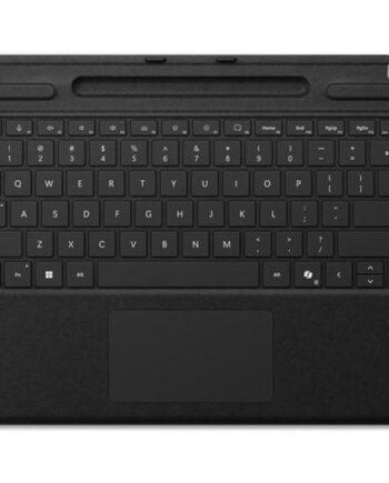 Microsoft Surface Pro Keyboard Tastatur Med Trackpad  Accelerometer  Surface Slim Pen   Opbevaring Og Opladningsbakke Sort Indgangsudstyr