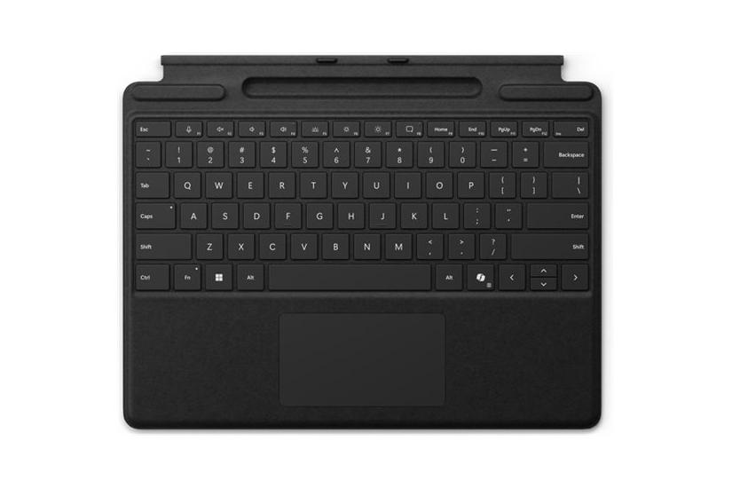 Microsoft Surface Pro Keyboard Tastatur Med Trackpad Accelerometer Surface Slim Pen Opbevaring Og Opladningsbakke Sort Indgangsudstyr