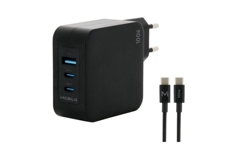 Mobilis Strømforsyningsadapter Hurtig Gan Usb Usb- 100 Watt