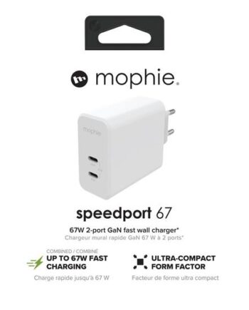 Mophie Speedport 67 Strømforsyningsadapter 24 Pin Usb-  67 Watt
