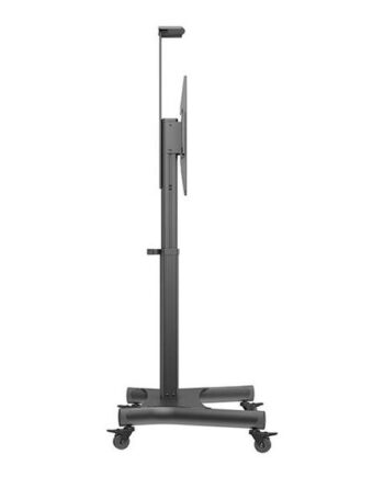 Multibrackets   Public 170 Hd Vogn Med Hjul Motoriseret For Lcd Display Enkelt Søjle  Gulvstander Sort