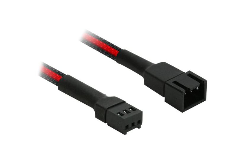 Nanoxia Single Sleeve Forlængerkabel Til Blæserstrøm Pin Molex Til Pin Molex 30 Cm