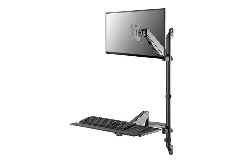 Neomounts Wl90-325bl1 Monteringssæt Sid-stå-arbejdsstation For Lcd-display Tastatur Mus Sort