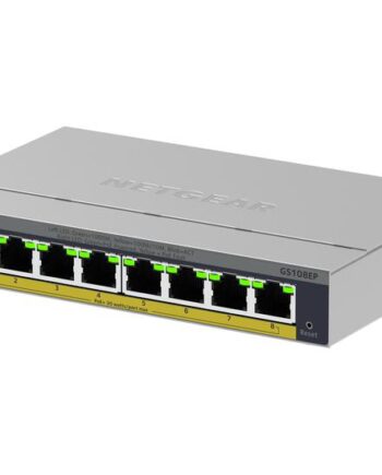 Netgear Gs108ep Administreret L2 L3 Gigabit Ethernet  10 100 1000  Grå
