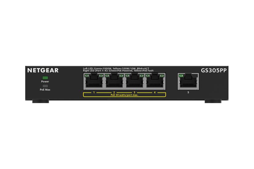 Netgear 300 Series Gs305pp Switch Soho Porte Ikke Administreret