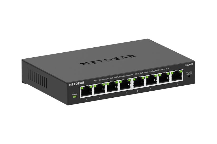 Netgear 300 Series Soho Plus Gs308e Switch Porte Smart
