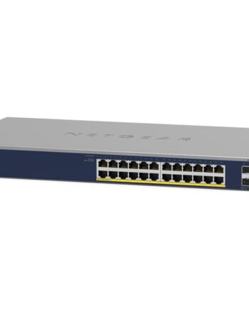 Netgear Smart Gs728tp Switch 24 Porte Smart Monterbar På Stativ