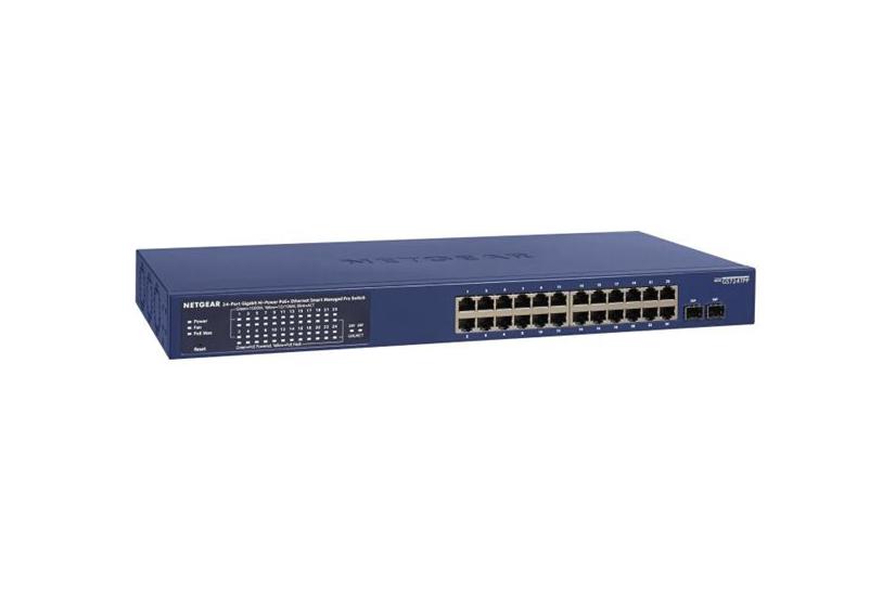 Netgear Smart Gs724tp Switch 24 Porte Smart Monterbar På Stativ