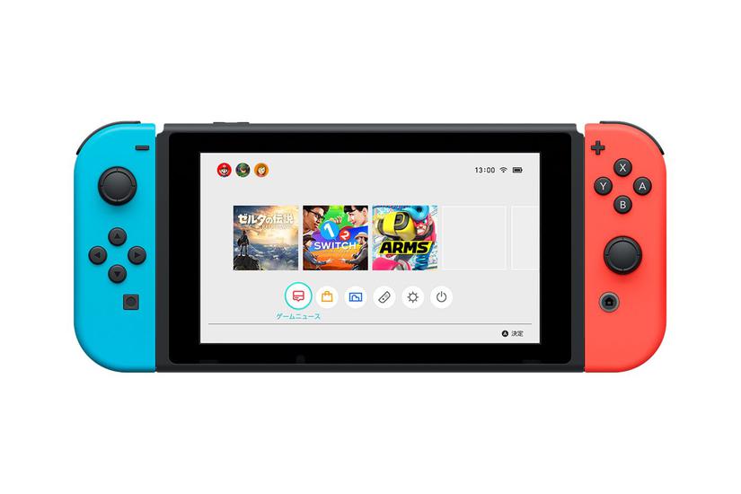 Nintendo Switch With Neon Blue And Neon Red Joy-con Spilkonsol Sort Neonrød Neonblå