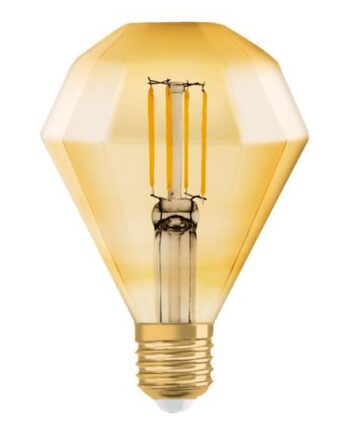 Osram Vintage 1906 Led-filament-lyspære Form: Diamant E27       Varm Komfort-lys 2500   Guld