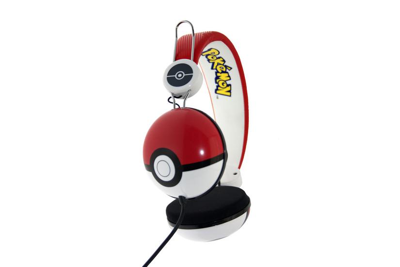 Otl Technologies Pokémon Pokeball Hovedtelefoner Ledningsført Headset Musik Sort Rød Hvid