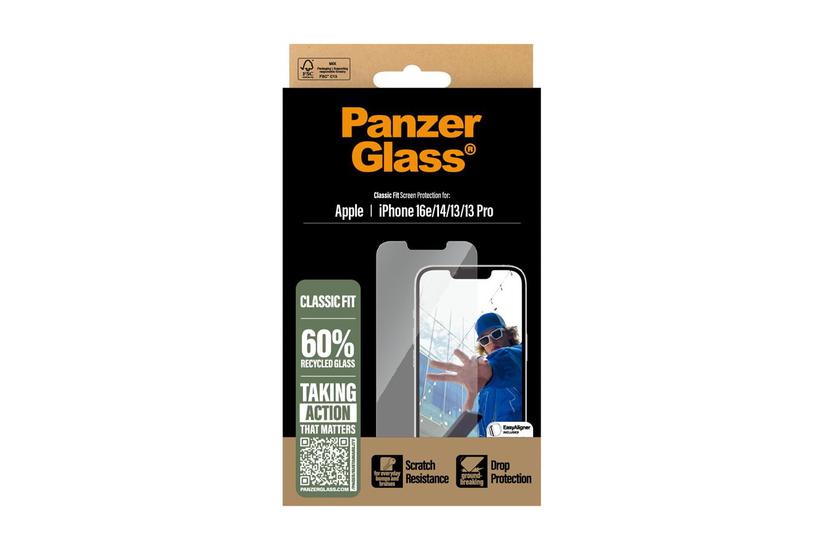 Panzerglass Skærmbeskytter For Mobiltelefon Klassisk Pasform Med Easyaligner