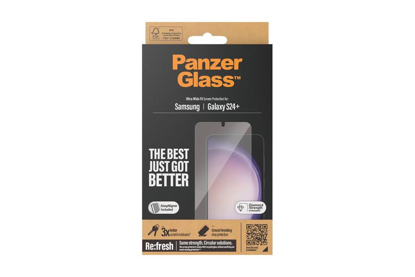 Panzerglass Skærmbeskytter For Mobiltelefon Ultrabred Pasform Med Easyaligner