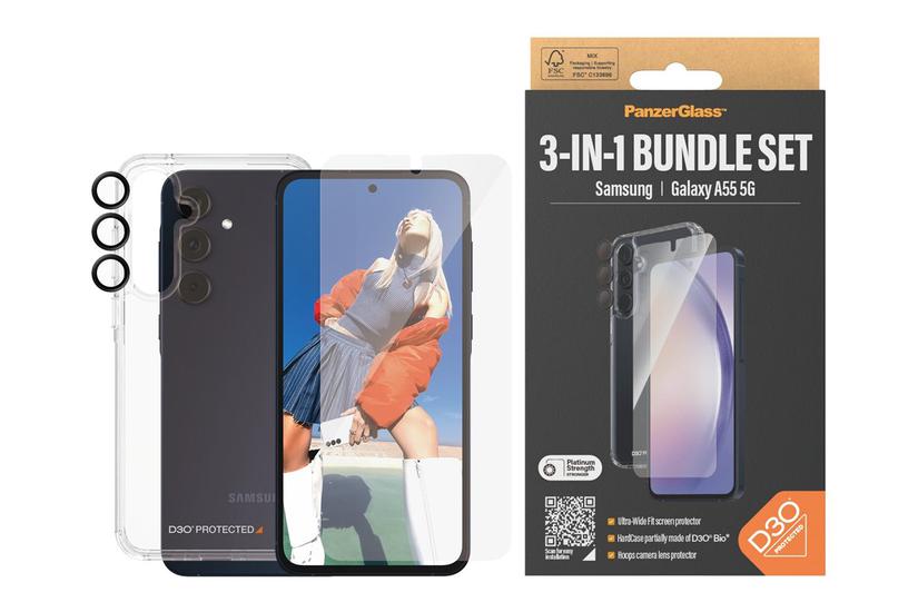 Panzerglass - - Beskyttelsespakke Bagsidecover Til Mobiltelefon