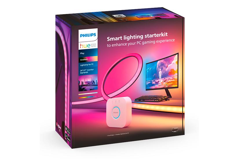 Philips Hue Pc Lightstrip Gradient Play 24 Quot -27 Quot Starter Kit Farve Led Indoor