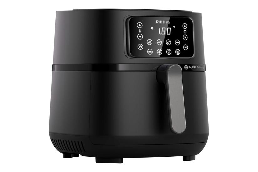 Philips Series 5000 Hd9285 Connected Varmluftsrister Mørk Sølv Sort