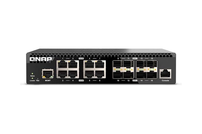 Qnap Qsw-m3216r-8s8t Switch 16 Porte Administreret Monterbar På Stativ