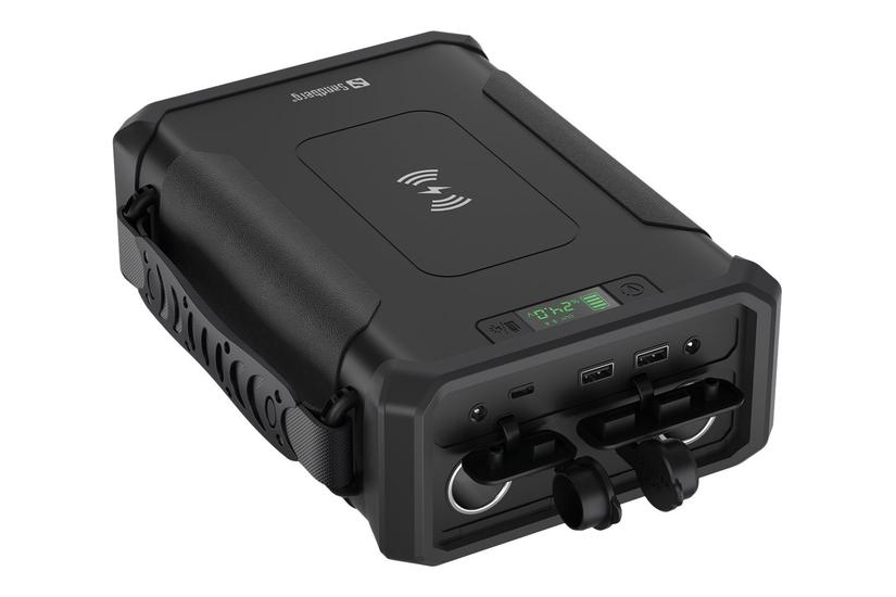 Sandberg Active Survivor 8in1 Powerbank Ac-strømadapter Bilstrømsadapter 32700 Usb 24 Pin Usb- Dc5521 180 Watt