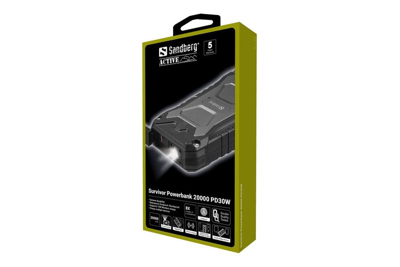Sandberg Active Survivor Powerbank Usb 24 Pin Usb- 30 Watt