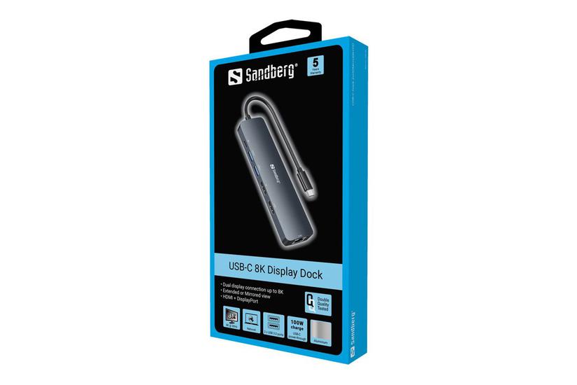 Sandberg Dockingstation Usb- Hdmi Dp 100mb Lan