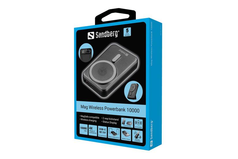 Sandberg Trådløs Opladningsstander Usb Type 24 Pin Usb- 10 Watt